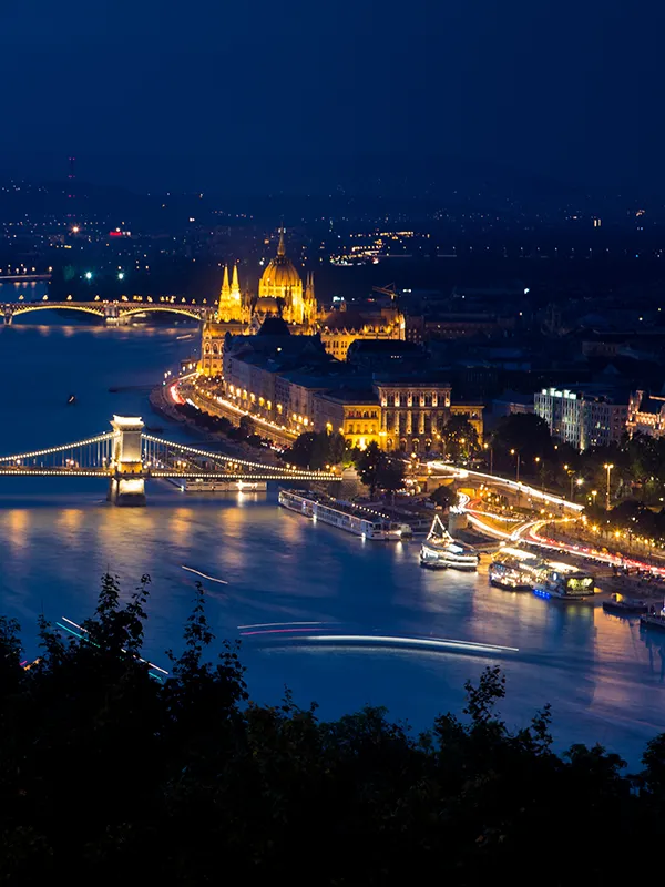 Buda Castle at night, Budapest
